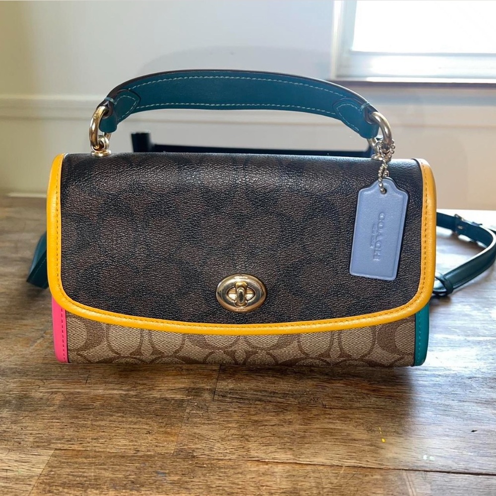 Coach Tilly Colorblock Signature Canvas Crossbody